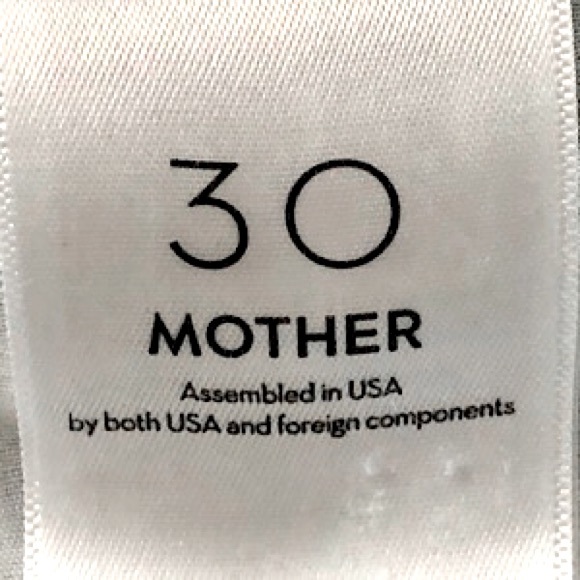 “Like New” MOTHER High-Waisted Tunnel Vision Sneak Jean - Picture 9 of 12